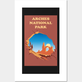 Arches National Park Minimalist Posters and Art